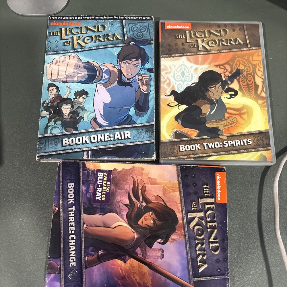Nickelodeon The Legend of Korra Series DVD Books 1 - 3